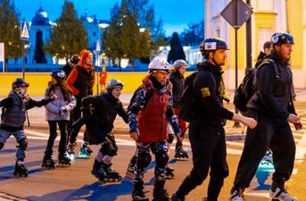 Nightskating - nocny przejazd na rolkach ulicami Białegostoku