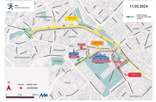 11. PKO Białystok Półmaraton - utrudnienia