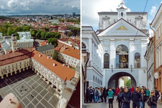 Uniwersytet Wileński ; Ostra Brama i Obraz Matki Bożej Ostrobramskiej