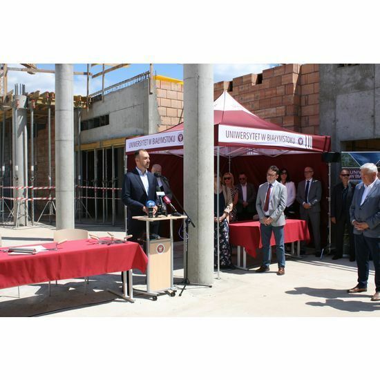 Wmurowanie kamienia węgielnego pod budynek wydziału nauk humianistycznych 