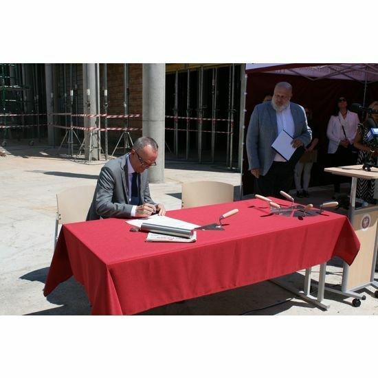 Wmurowanie kamienia węgielnego pod budynek wydziału nauk humianistycznych 