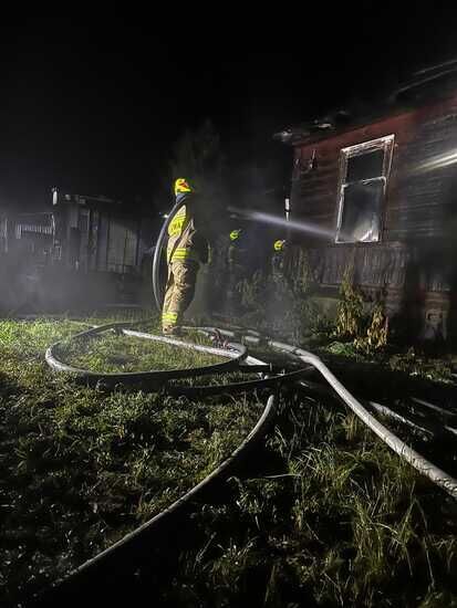 Pożar domu na Starosielcach