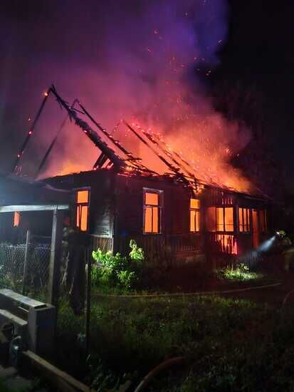 Pożar domu na Starosielcach