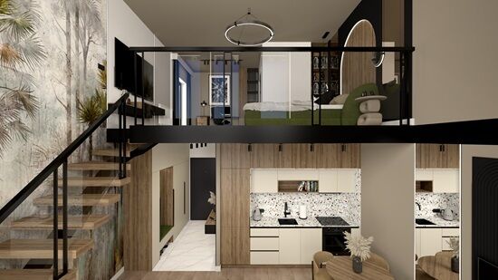 Mieszkania z antresolą w Apartamentach Łąkowa 
