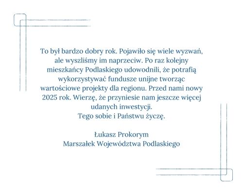 Życzenia marszałka