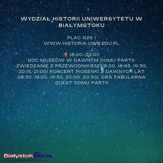 Noc Muzeów Białystok 2025