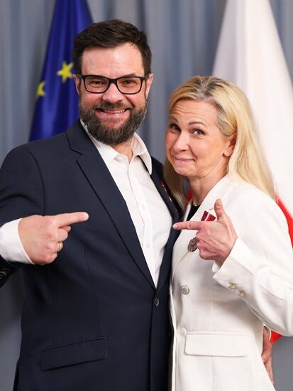 Aktorzy Teatru Dramatycznego z prestiżowymi odznaczeniami państwowymi