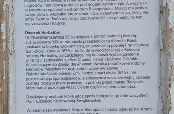 Historia Dworka Herbstów. W Białymstoku pojawi się nowa wystawa uliczna