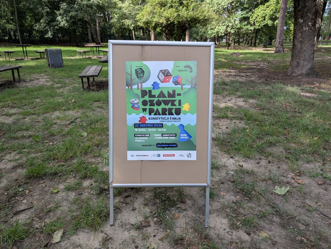 Planszówki wracają do białostockich parków. W sierpniu dwa spotkania