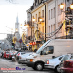 Centrum Białegostoku zimą