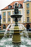 Fragment fontanny na Rynku Kościuszki