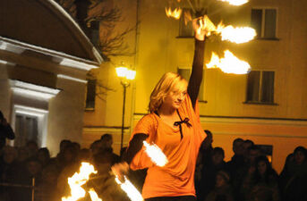 Fireshow na Rynku Kościuszki