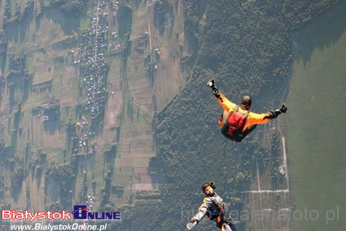 Skoki spadochronowe nad Białymstokiem