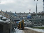 Widok stadionu od ul. Ciołkowskiego