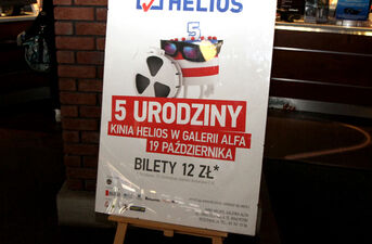 Urodziny kina Helios w galerii Alfa