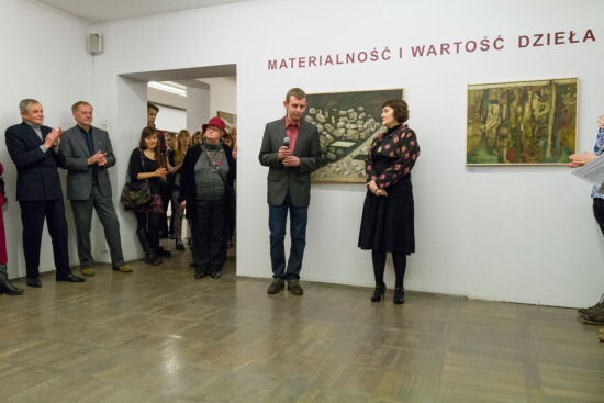 Wernisaż wystawy "Materialność i wartość dzieła sztuki" w Galerii Arsenał