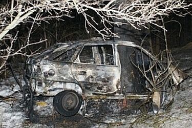 Wypadek na krajowej "19". Kierowca zginął w płomieniach auta