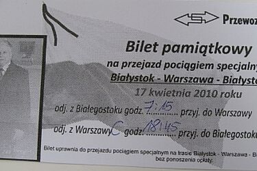 Rozdano bilety na specjalny pociąg