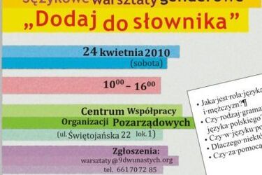 Językowe warsztaty genderowe