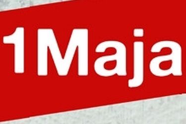 Pierwszomajowy pochód w Święto Pracy 