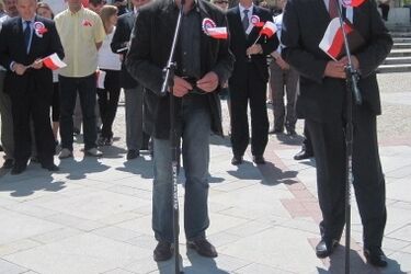 Białystok: Happening z poparciem dla Bronisława Komorowskiego