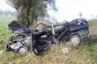 Audi uderzyło w drzewo. 19-letni kierowca trafił do szpitala