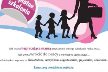 Bezpłatne szkolenia dla bezrobotnych mam