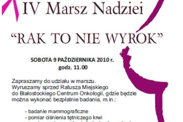Weź udział w marszu i zrób bezpłatne badania