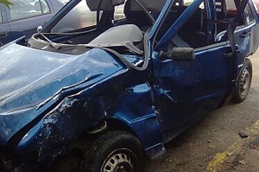 Czterech rannych i dwa rozbite samochody