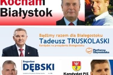 Pięciu kandydatów na prezydencki fotel. Kogo wybierze Białystok za 2 tygodnie?