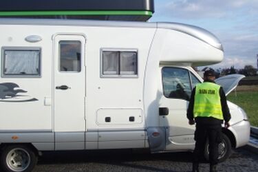 Skradziony camper wart 300 tys. zł zatrzymano w Podlaskiem