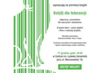 Kot(d) dla tolerancji. Promocja książki