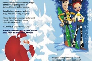 Choinka z Toy Story i Świętym Mikołajem  w WOAK