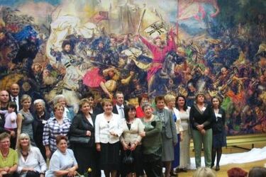 Haftowana "Bitwa pod Grunwaldem" w Galerii Podlaskiej [wideo]