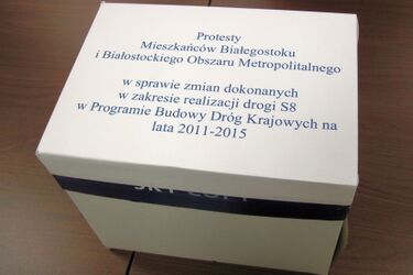 Protesty białostoczan ws. "ósemki" trafią na ręce premiera
