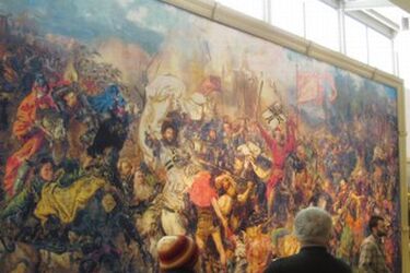 Haftowana "Bitwa pod Grunwaldem". Mrówcza praca ludzkich rąk