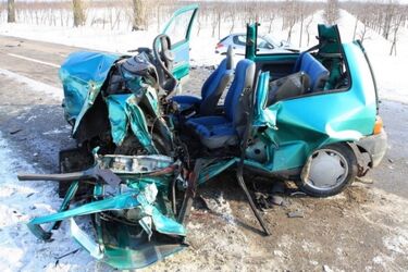 Wypadek na trasie Białystok - Wysokie Mazowieckie. 2 osoby ciężko ranne