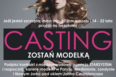 Chcesz zostać modelką? Przyjdź na casting