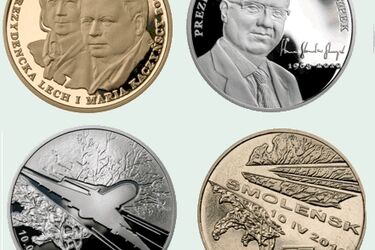 NBP: okolicznościowe monety upamiętnią ofiary katastrofy smoleńskiej