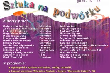 Sztuka na podwórku - galeria pod gołym niebem