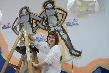 Twórczy Remiks Anji Hordejuk. Mural  i wystawa w Kopiluwaku