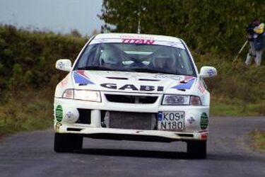 Radosław Raczkowski i Mariusz Kosiński po 9. Rajdzie Mazowieckim