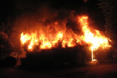 Palił się dom w centrum Białegostoku