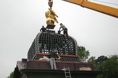 Kończą się prace w salonie ogrodowym Pałacu Branickich
