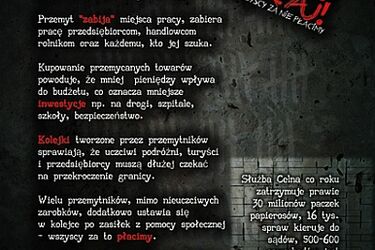 Celnicy będą rozdawać ulotki "Nie przemycaj"
