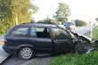 Trzy kobiety trafiły do szpitala po zderzeniu samochodów