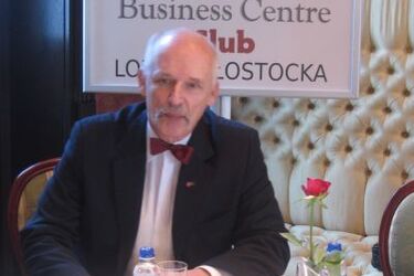 Janusz Korwin-Mikke z wizytą w regionie