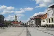 Kolorowy chodnik w centrum Białegostoku