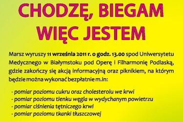 Prozdrowotny marsz - skorzystaj z bezpłatnych badań i porad specjalistów