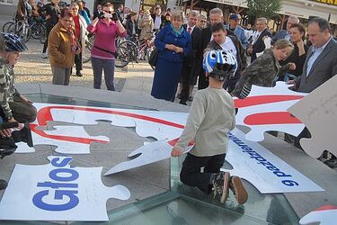 Happening na Rynku Kościuszki zachęcał do udziału w wyborach